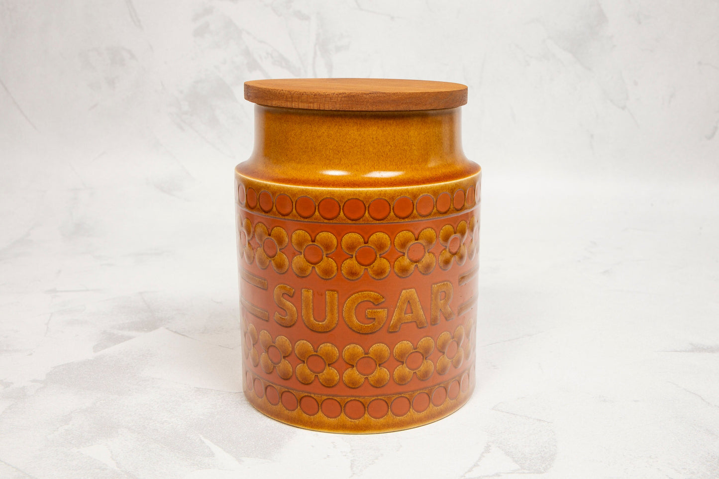 Vintage Hornsea Saffron Sugar Canister
