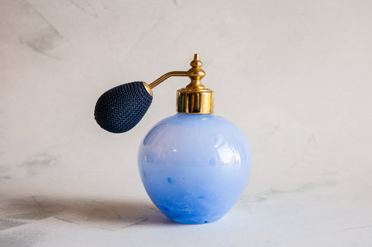 Vintage Caithness Blue Glass Perfume Atomiser